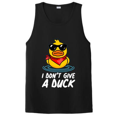 Funny I Dont Give A Duck PosiCharge Competitor Tank