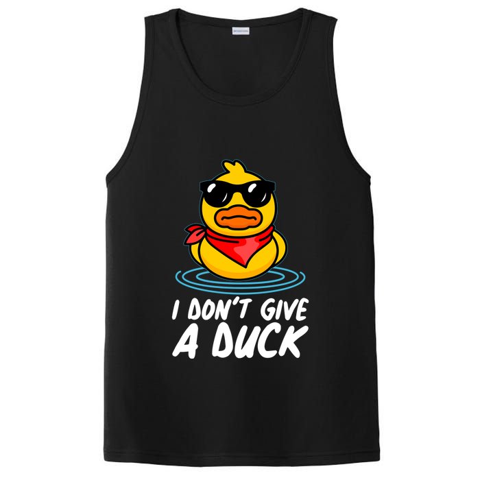 Funny I Dont Give A Duck PosiCharge Competitor Tank