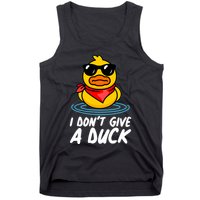 Funny I Dont Give A Duck Tank Top