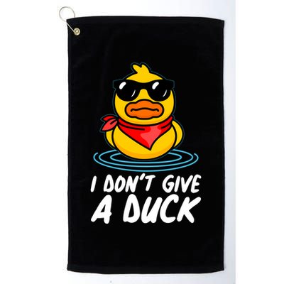 Funny I Dont Give A Duck Golf Towel