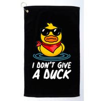 Funny I Dont Give A Duck Golf Towel