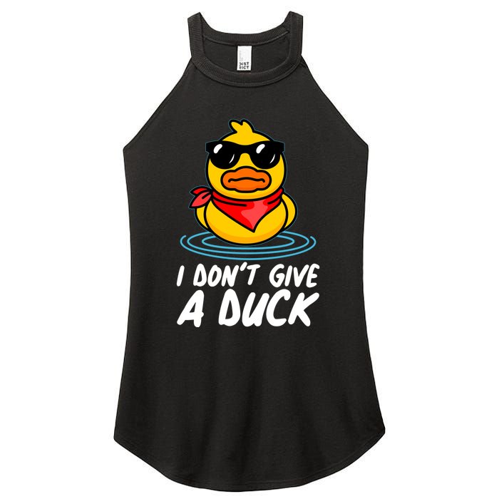 Funny I Dont Give A Duck Women's Perfect Tri Rocker Tank
