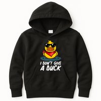 Funny I Dont Give A Duck Kids Hoodie