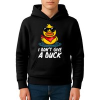 Funny I Dont Give A Duck Kids Hoodie