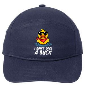 Funny I Dont Give A Duck 7-Panel Snapback Hat