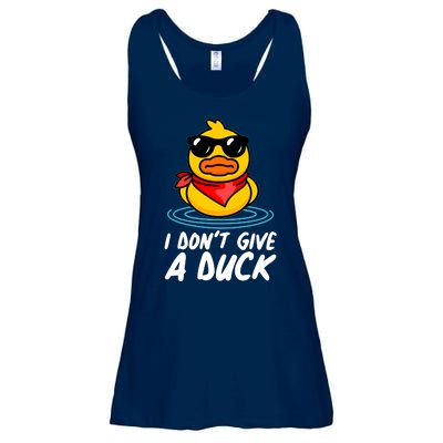 Funny I Dont Give A Duck Ladies Essential Flowy Tank