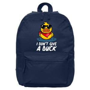 Funny I Dont Give A Duck 16 in Basic Backpack