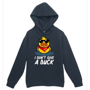 Funny I Dont Give A Duck Urban Pullover Hoodie