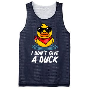 Funny I Dont Give A Duck Mesh Reversible Basketball Jersey Tank