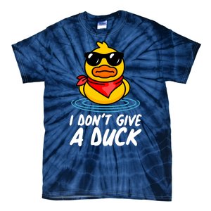 Funny I Dont Give A Duck Tie-Dye T-Shirt