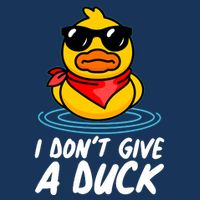 Funny I Dont Give A Duck Infant Baby Jersey Bodysuit