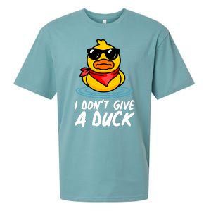 Funny I Dont Give A Duck Sueded Cloud Jersey T-Shirt