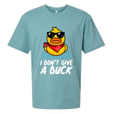 Funny I Dont Give A Duck Sueded Cloud Jersey T-Shirt