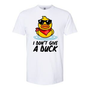 Funny I Dont Give A Duck Softstyle CVC T-Shirt