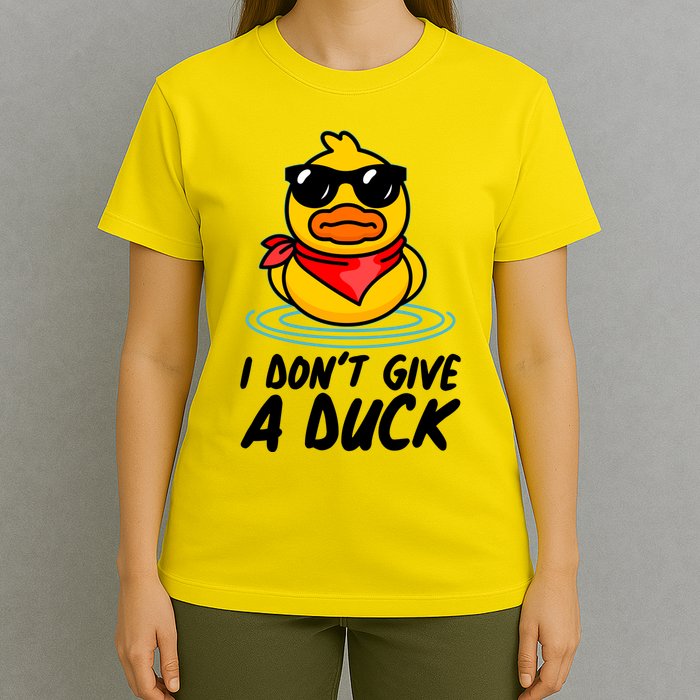 Funny I Dont Give A Duck T-Shirt