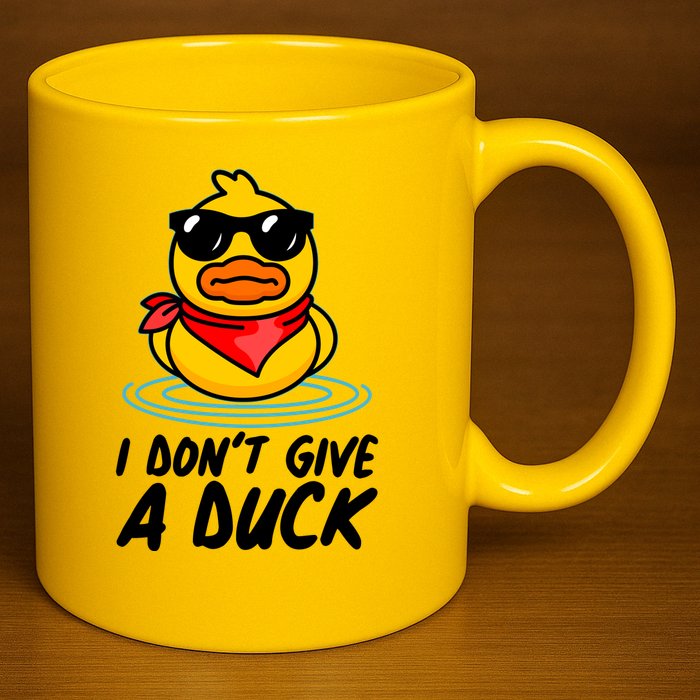 Funny I Dont Give A Duck 11oz C Handle Ceramic Mug