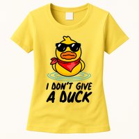 Funny I Dont Give A Duck Womens T-Shirt