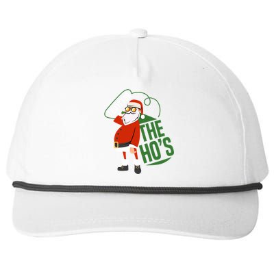 Funny I Do It For The Hos Ugly Christmas Gift Snapback Five-Panel Rope Hat