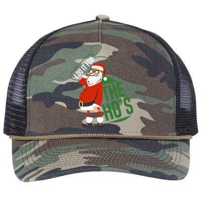 Funny I Do It For The Hos Ugly Christmas Gift Retro Rope Trucker Hat Cap