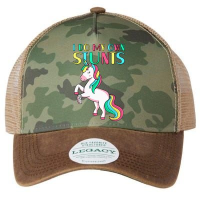 Funny I Do My Own Stunts Broken Arm Cute Magical Unicorn Legacy Tie Dye Trucker Hat