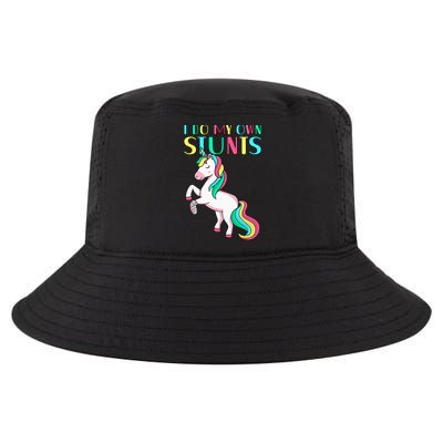 Funny I Do My Own Stunts Broken Arm Cute Magical Unicorn Cool Comfort Performance Bucket Hat