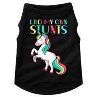 Funny I Do My Own Stunts Broken Arm Cute Magical Unicorn Doggie Tank