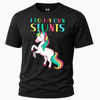 Funny I Do My Own Stunts Broken Arm Cute Magical Unicorn Performance Shirt