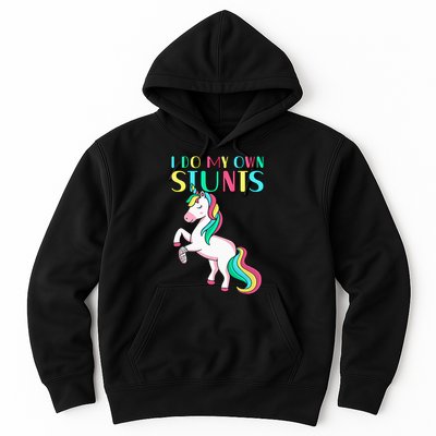 Funny I Do My Own Stunts Broken Arm Cute Magical Unicorn Hoodie
