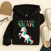Funny I Do My Own Stunts Broken Arm Cute Magical Unicorn Hoodie