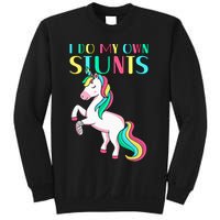 Funny I Do My Own Stunts Broken Arm Cute Magical Unicorn Sweatshirt
