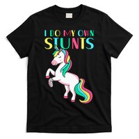 Funny I Do My Own Stunts Broken Arm Cute Magical Unicorn T-Shirt