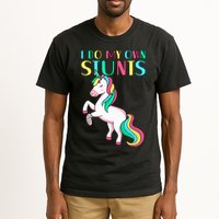 Funny I Do My Own Stunts Broken Arm Cute Magical Unicorn Tall T-Shirt