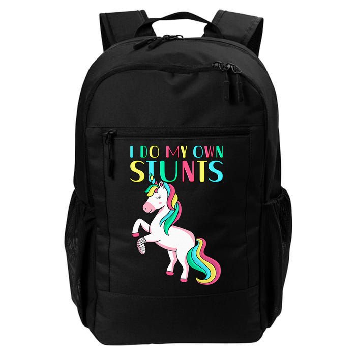 Funny I Do My Own Stunts Broken Arm Cute Magical Unicorn Backpack