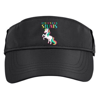 Funny I Do My Own Stunts Broken Arm Cute Magical Unicorn Adult Drive Performance Visor