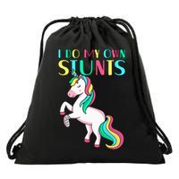 Funny I Do My Own Stunts Broken Arm Cute Magical Unicorn Drawstring Bag