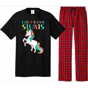 Funny I Do My Own Stunts Broken Arm Cute Magical Unicorn Pajama Set