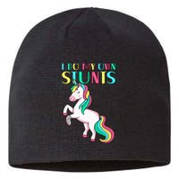 Funny I Do My Own Stunts Broken Arm Cute Magical Unicorn Sustainable Beanie