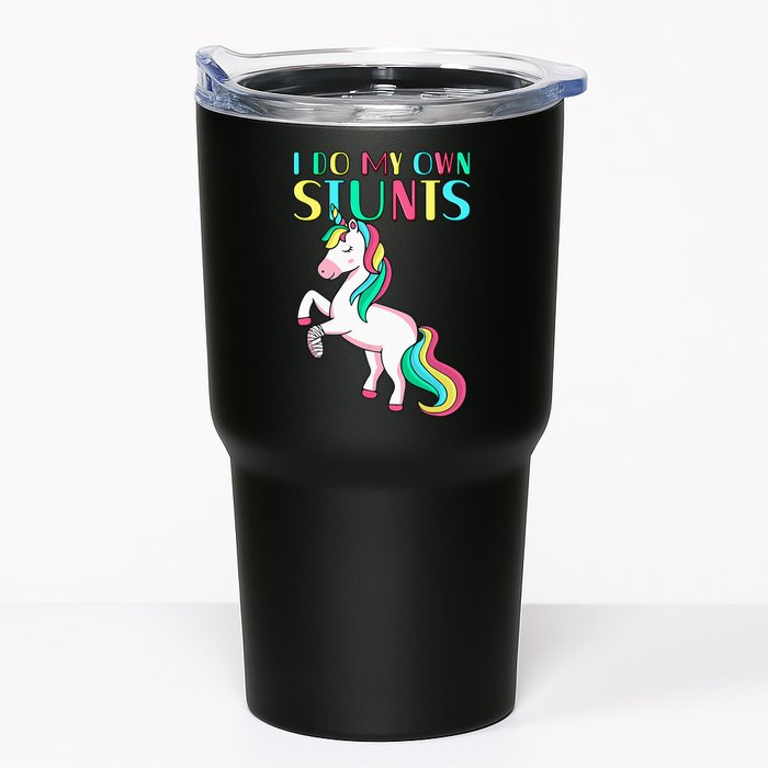 Funny I Do My Own Stunts Broken Arm Cute Magical Unicorn Tumbler
