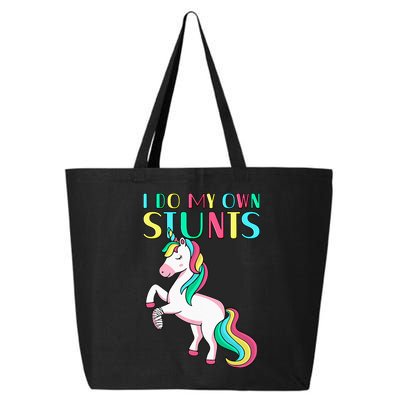 Funny I Do My Own Stunts Broken Arm Cute Magical Unicorn 25L Jumbo Tote