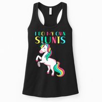 Funny I Do My Own Stunts Broken Arm Cute Magical Unicorn Womens Tank Top