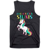 Funny I Do My Own Stunts Broken Arm Cute Magical Unicorn Tank Top
