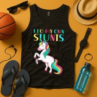 Funny I Do My Own Stunts Broken Arm Cute Magical Unicorn Tank Top
