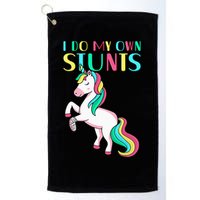 Funny I Do My Own Stunts Broken Arm Cute Magical Unicorn Golf Towel