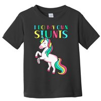 Funny I Do My Own Stunts Broken Arm Cute Magical Unicorn Toddler T-Shirt