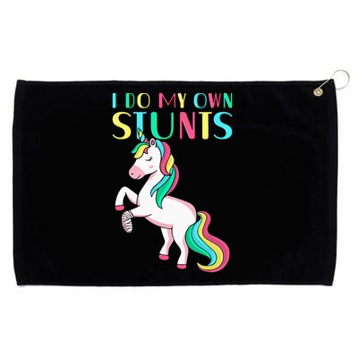 Funny I Do My Own Stunts Broken Arm Cute Magical Unicorn Grommeted Golf Towel