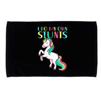 Funny I Do My Own Stunts Broken Arm Cute Magical Unicorn Microfiber Hand Towel