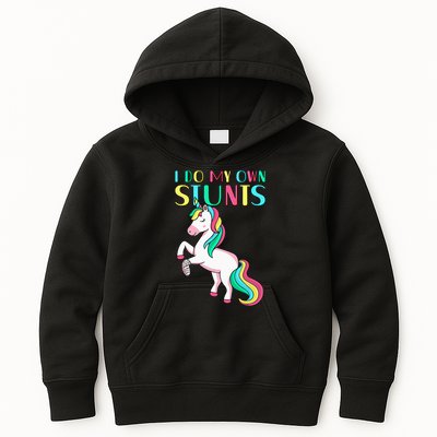 Funny I Do My Own Stunts Broken Arm Cute Magical Unicorn Kids Hoodie