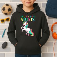 Funny I Do My Own Stunts Broken Arm Cute Magical Unicorn Kids Hoodie