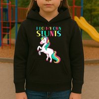 Funny I Do My Own Stunts Broken Arm Cute Magical Unicorn Kids Hoodie