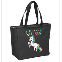 Funny I Do My Own Stunts Broken Arm Cute Magical Unicorn Zip Tote Bag